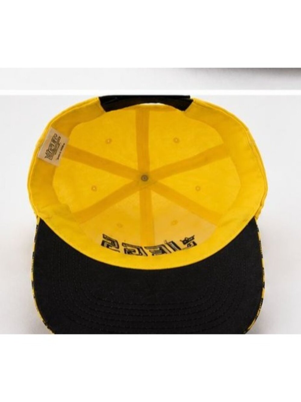 JEGS High Performance Yellow Black Adjustable Racing Hat Cap Strapback - Picture 4 of 6